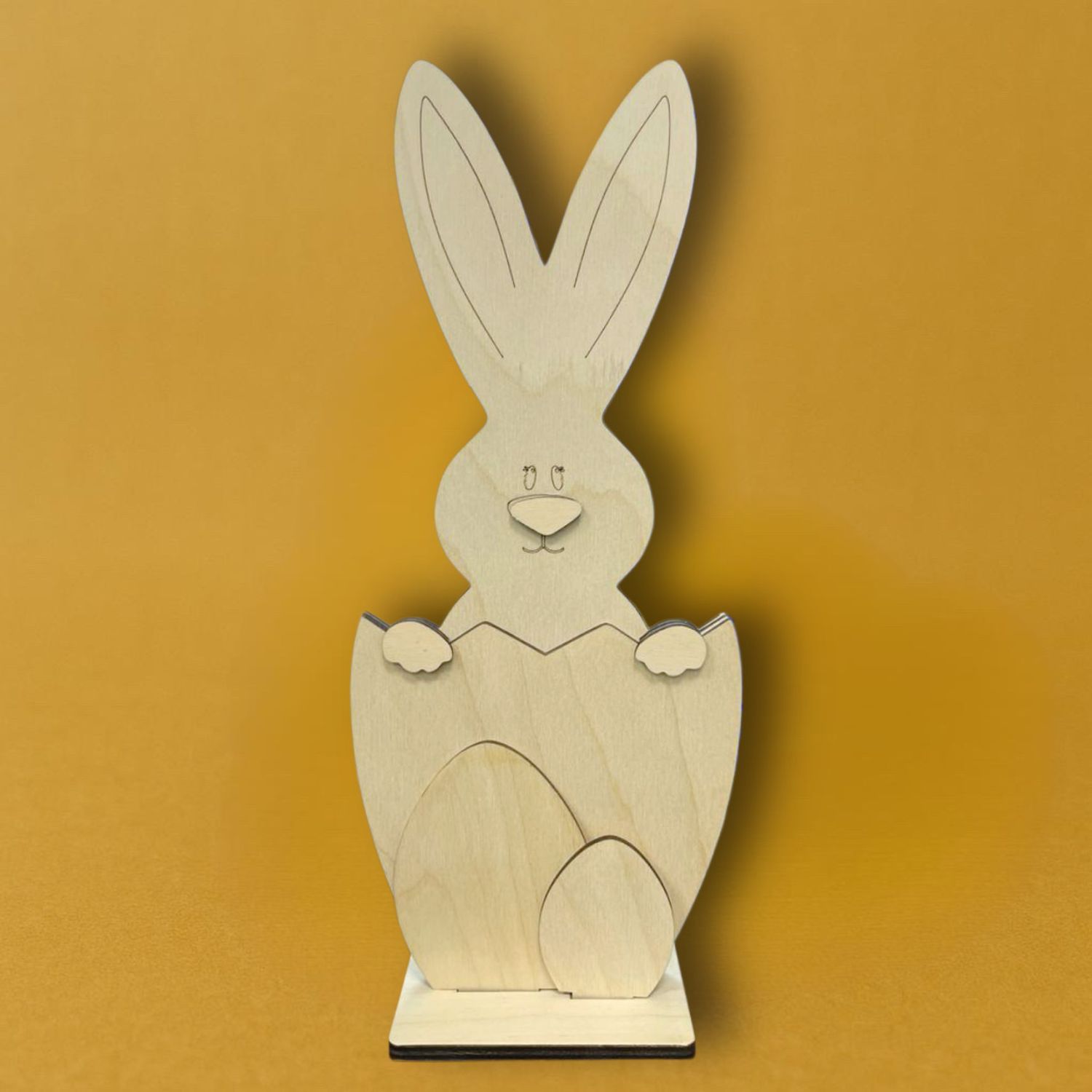 Кролик в скорлупе, 30см*12,5см фанера