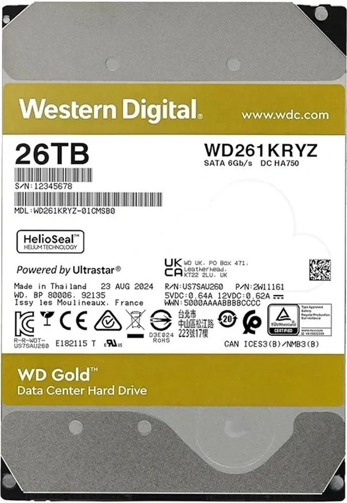 HDD Western Digital WD261KRYZ 26000 Гб