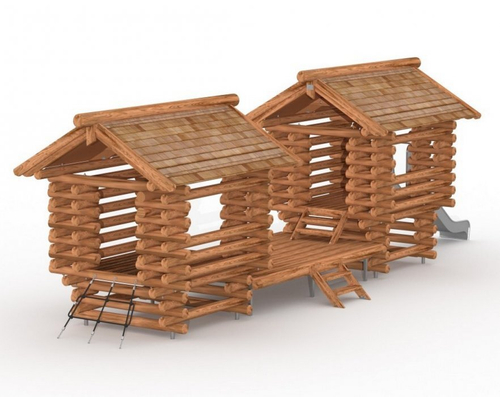 Игровой комплекс Домик 2-башенный 1.14