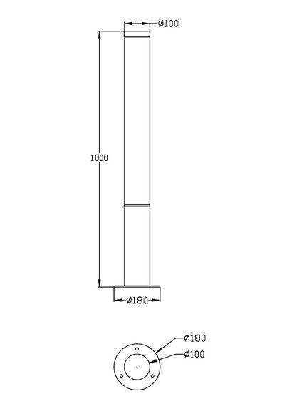 Уличный светодиодный светильник Maytoni Ginza O041FL-L30B3K