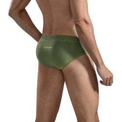 Мужские плавки зеленые Clever Moda MALIBU SWIMSUIT BRIEF 166510