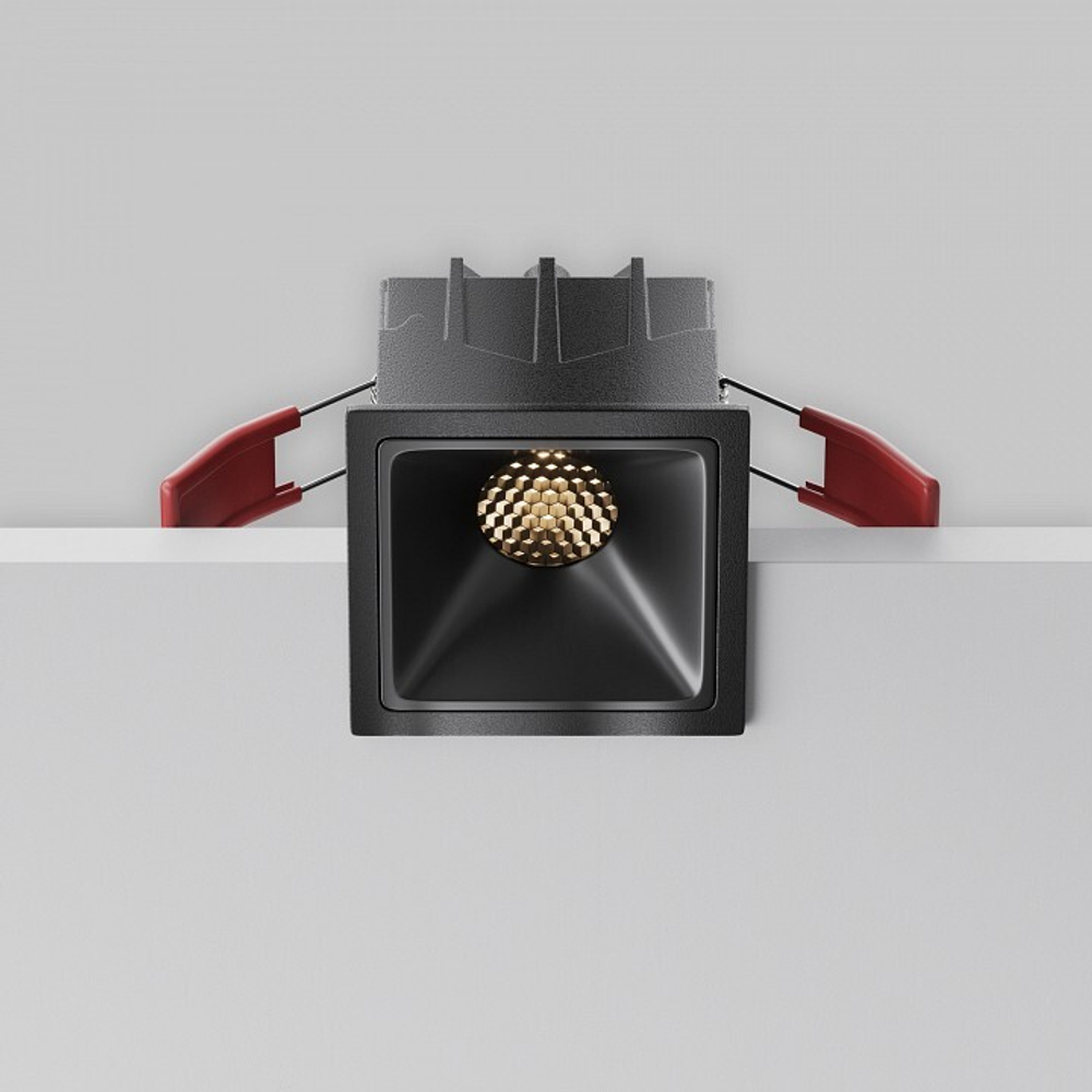 Встраиваемый светильник Maytoni Alfa LED DL043-01-10W3K-SQ-B-1