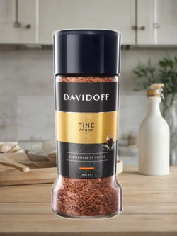 Кофе растворимый Davidoff Fine Aroma, 100 г стеклянная банка (Давидоф)