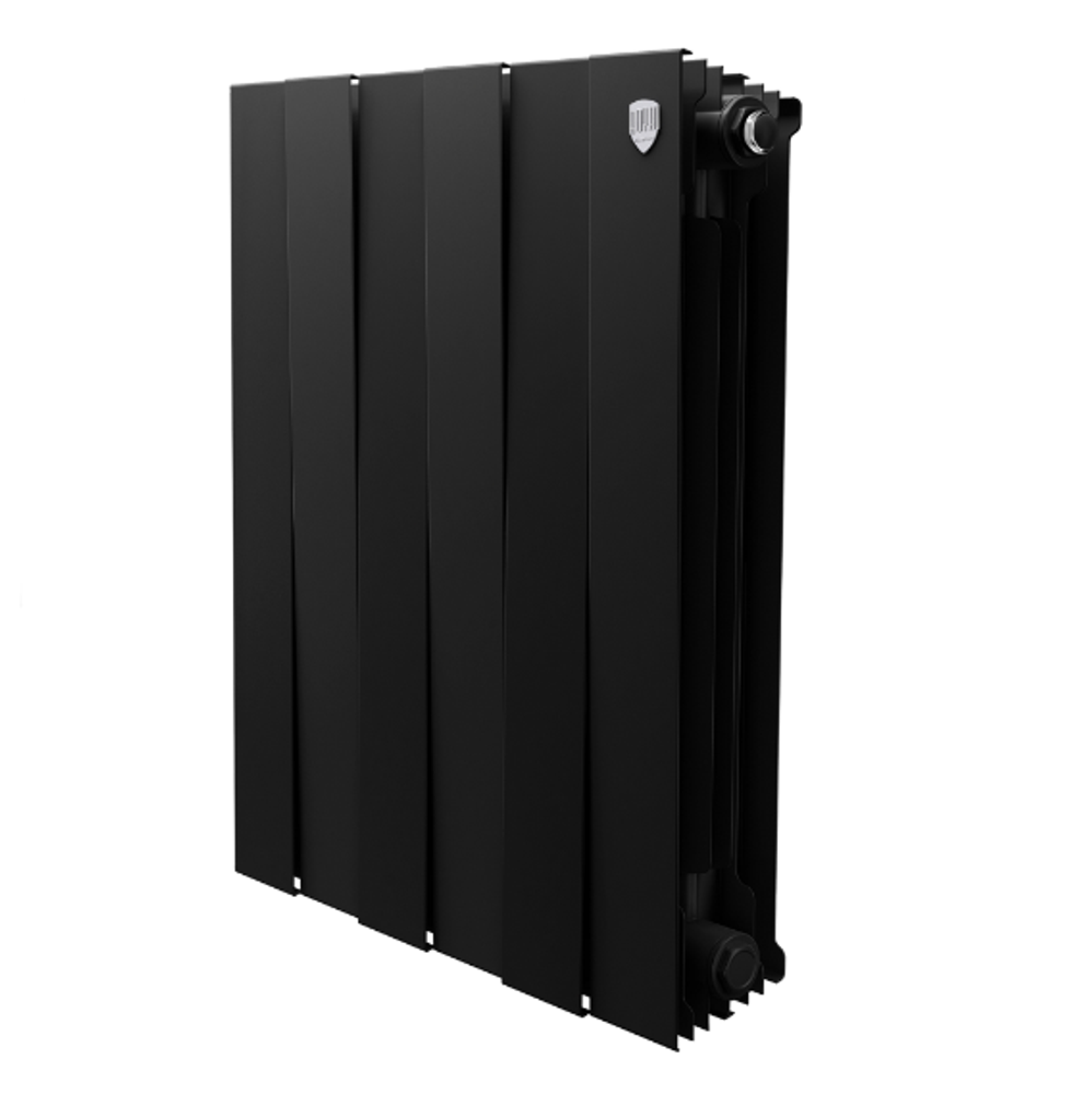Радиатор биметаллический Piano Forte черный 500 VD 6 секции нижнее подключение