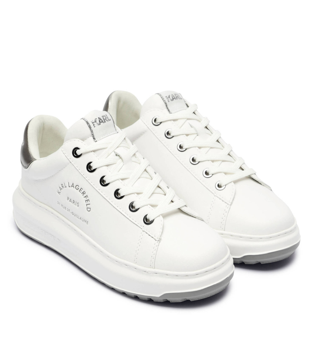 Кожаные кроссовки KAPRI Karl Lagerfeld - белый(KL67538)
