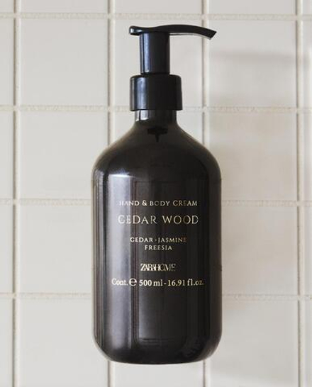 Zara Home Крем для рук Cedar Wood 500 мл питательный, парфюмированный, аромат древесный