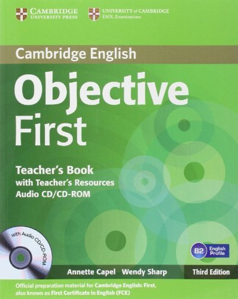 Objective First 3rd Edition Teacher&#39;s Book with Teacher&#39;s Resources Audio CD/CD-ROM !! КНИГА ДЛЯ УЧИТЕЛЯ !!