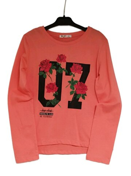 21530 Футболка для девочек с длин. рукавом (146)