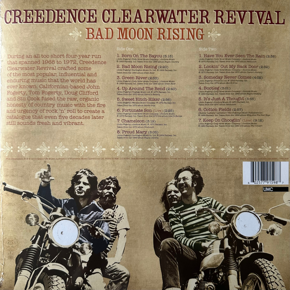 Creedence Clearwater Revival - Bad Moon Rising - The Collection (Европа 2019г.)