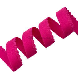 Резинка отделочная становая розовый неон 12 мм, цв. 909