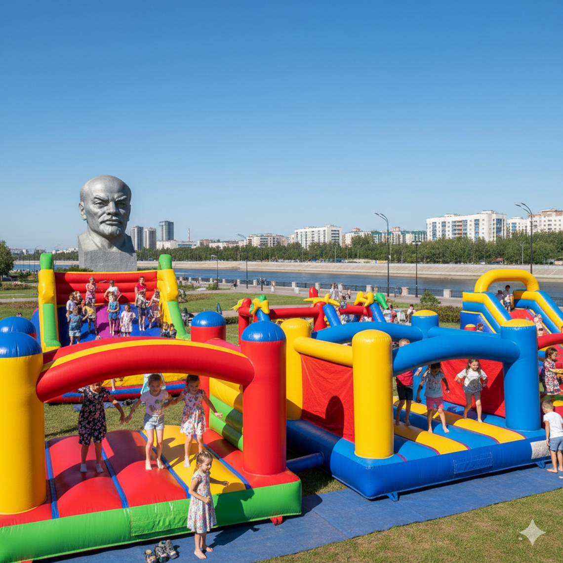 Надувной батут купить в Улан-Удэ – БатутМастер 🎉