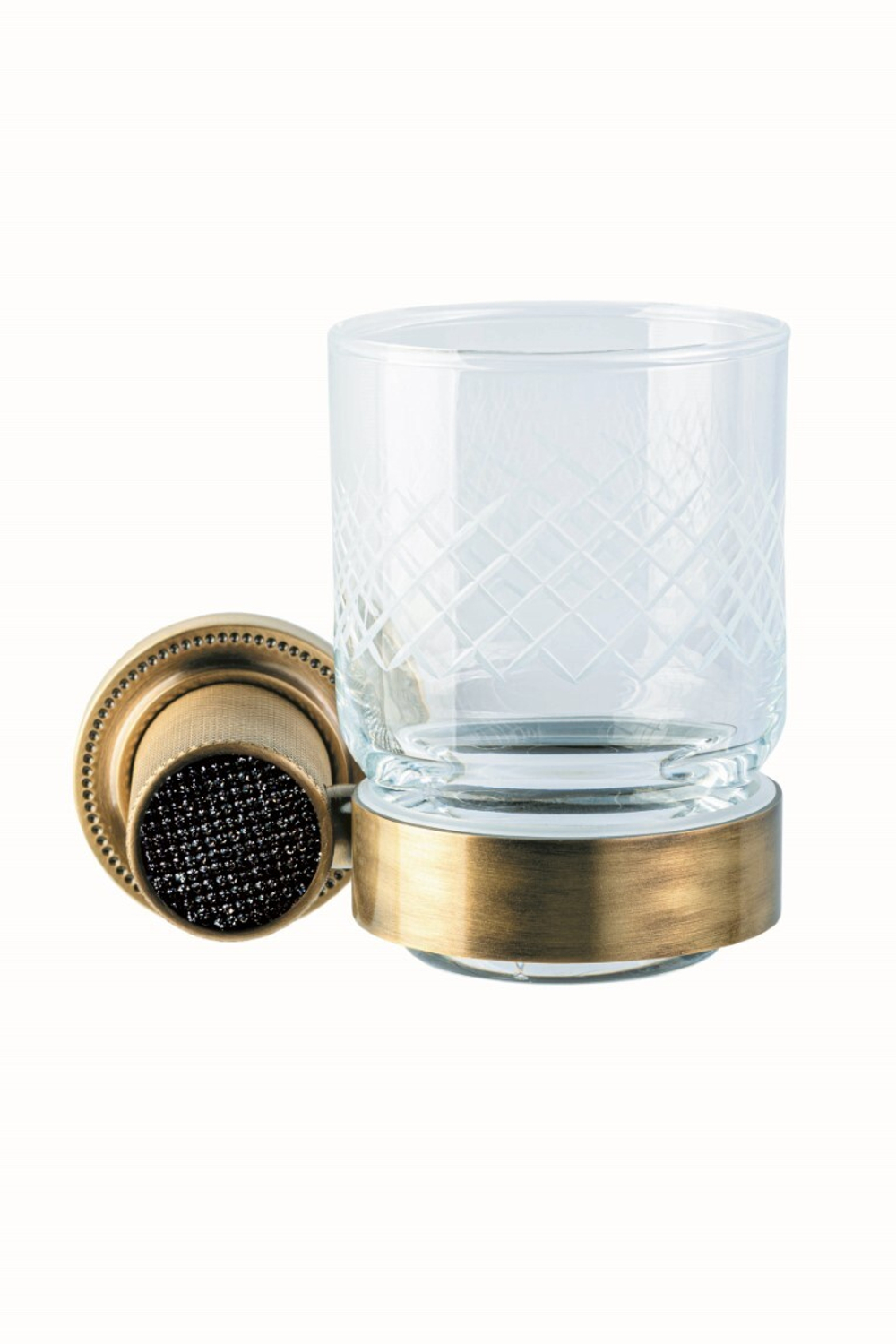 Boheme Настенный стакан ROYALE CRISTAL BLACK BR