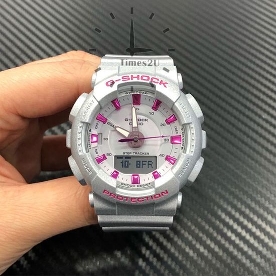 Японские спортивные наручные часы Casio G-SHOCK GMA-S130NP-8A с хронографом