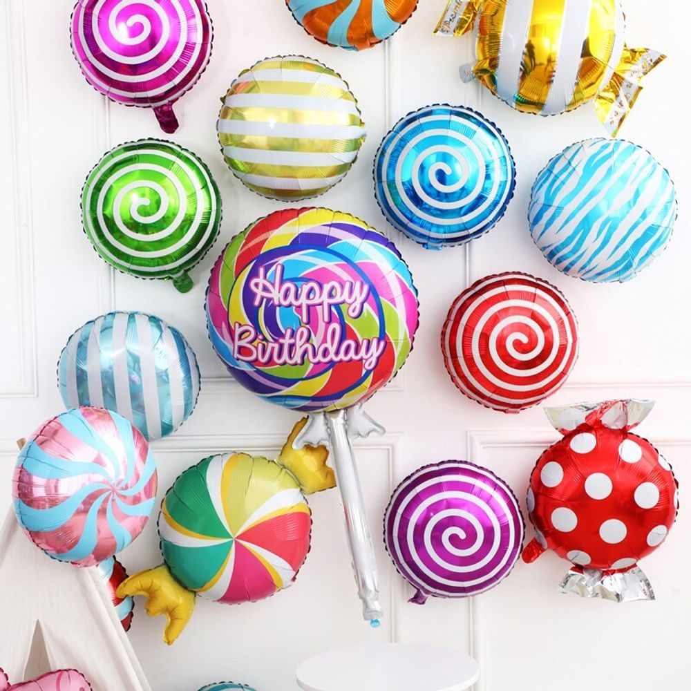 Шар (23"/58 см) Фигура, Конфета, Золото