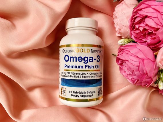 Рыбий жир Омега-3 премиум-класса, без ГМО, без глютена, 100 капсул из рыбьего желатина
