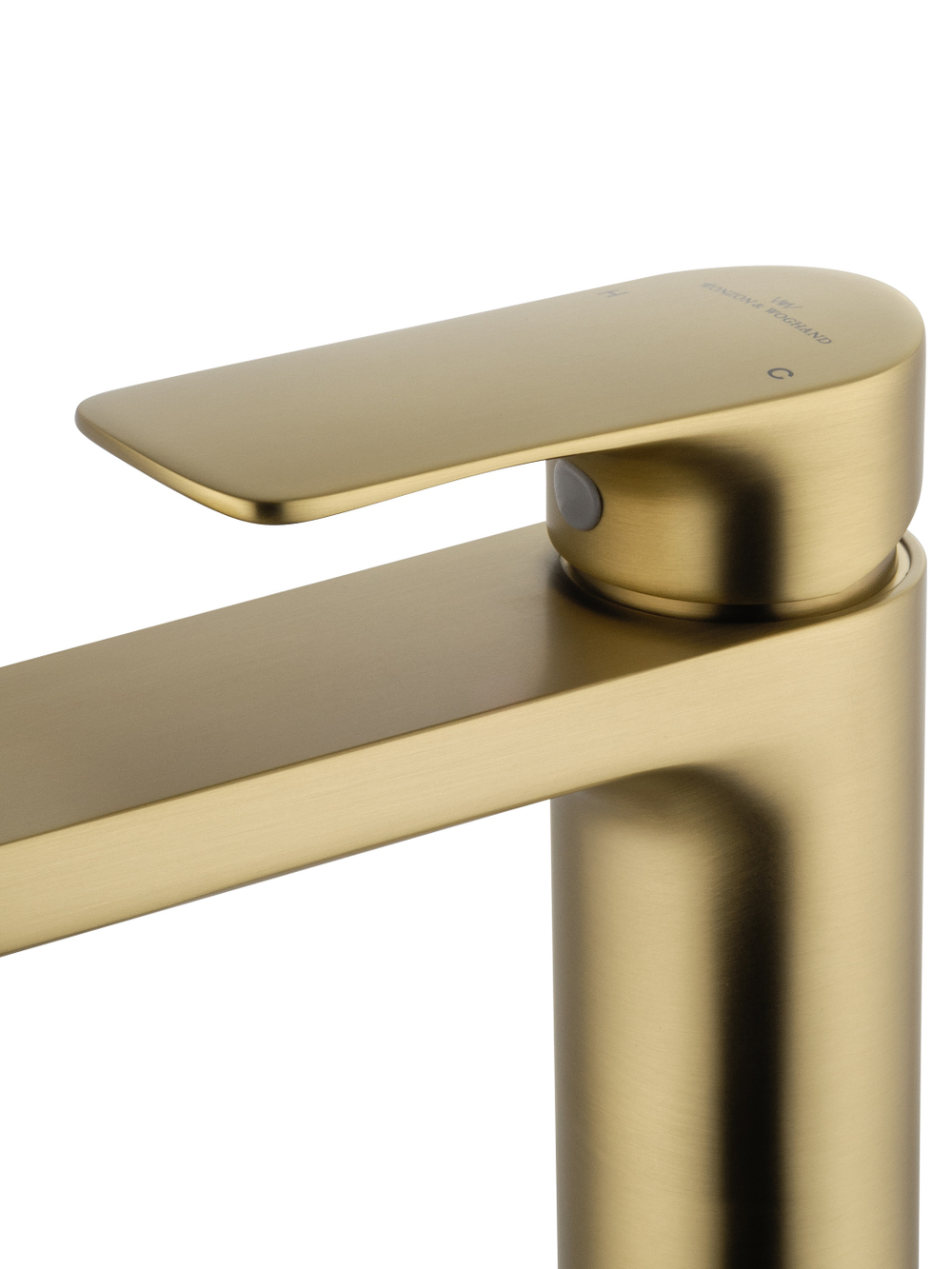 Смеситель для раковины WONZON & WOGHAND Line, Брашированное золото (WW-A40732-BG)