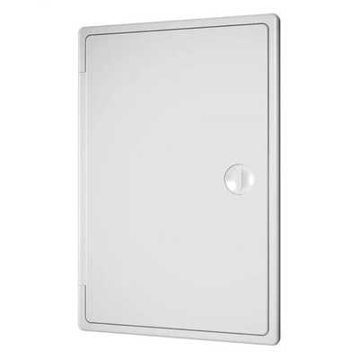 Лючок вентиляционный пластик, 200х250 мм, с ручкой-задвижкой, бел, Эра, ЛТ2025П