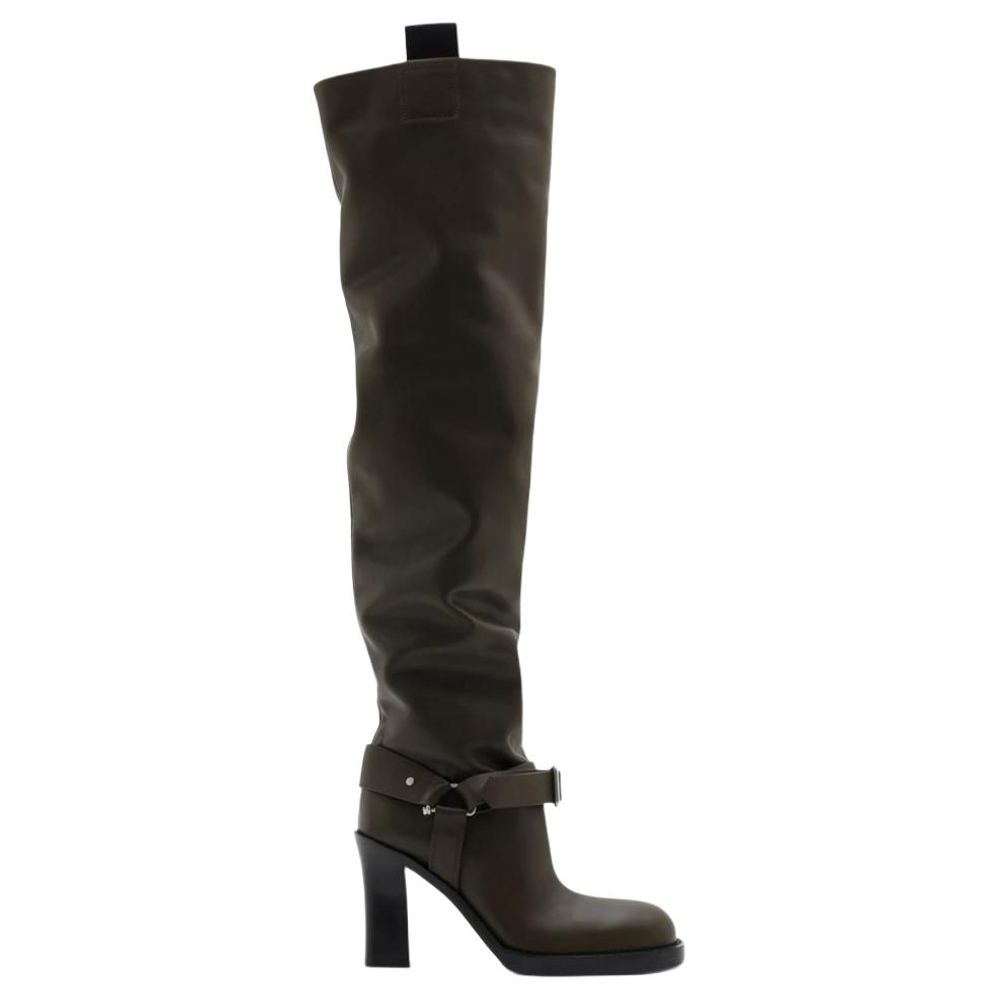 Burberry Stirrup Over the knee Boots 8.5cm Women"s Brown