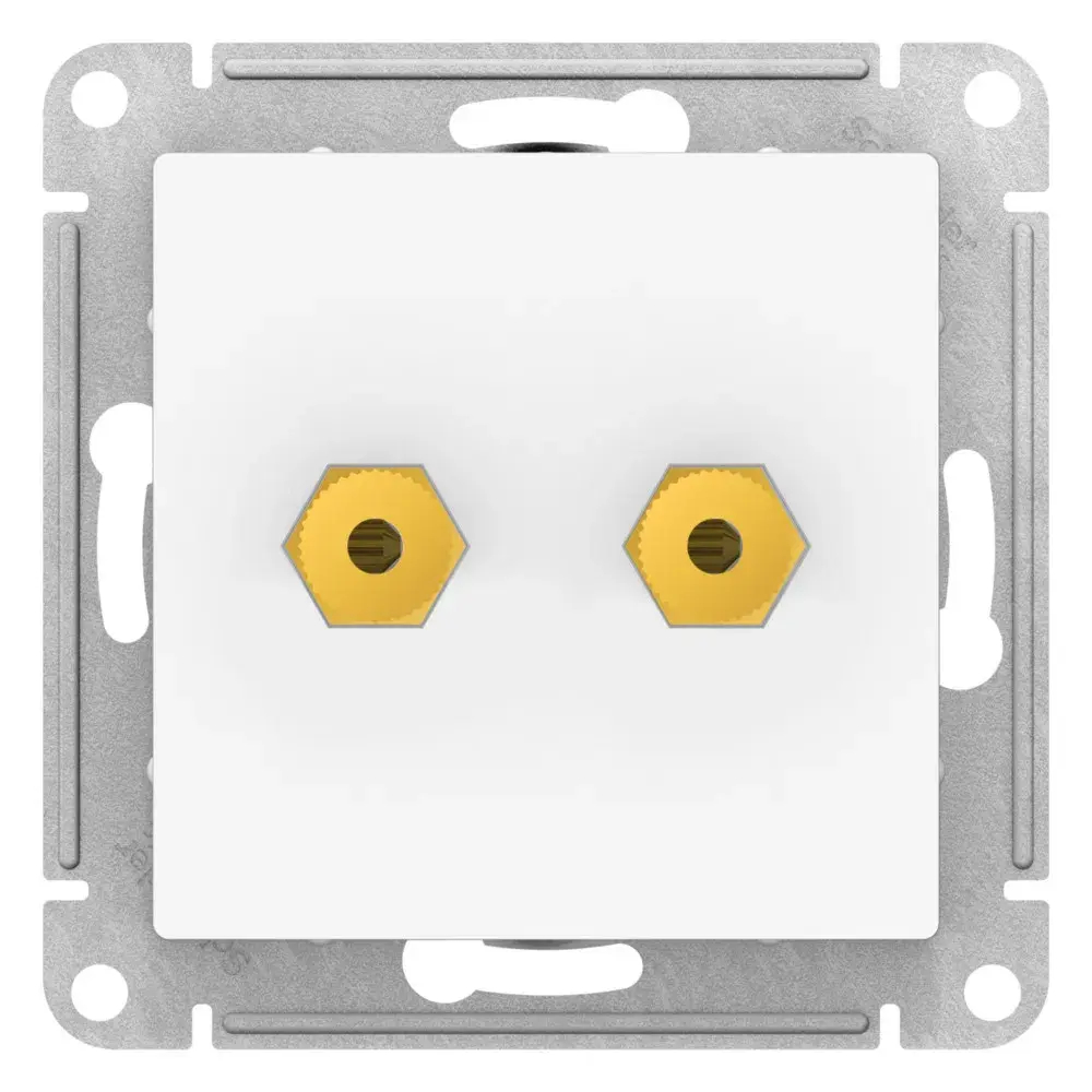 ATLASDESIGN АУДИОРОЗЕТКА двойная, ЛОТОС