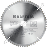 KRAFTOOL Multi Material 235х30мм 64Т, диск пильный по алюминию