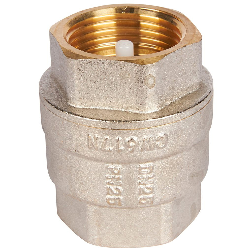 Клапан обратный ROMMER RVC-0002 - 1" (ВР/ВР, PN25, Tmax 90°C, с пластиковым седлом)