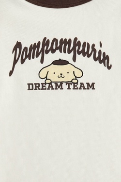 H&M Футболка с принтом, кремовый