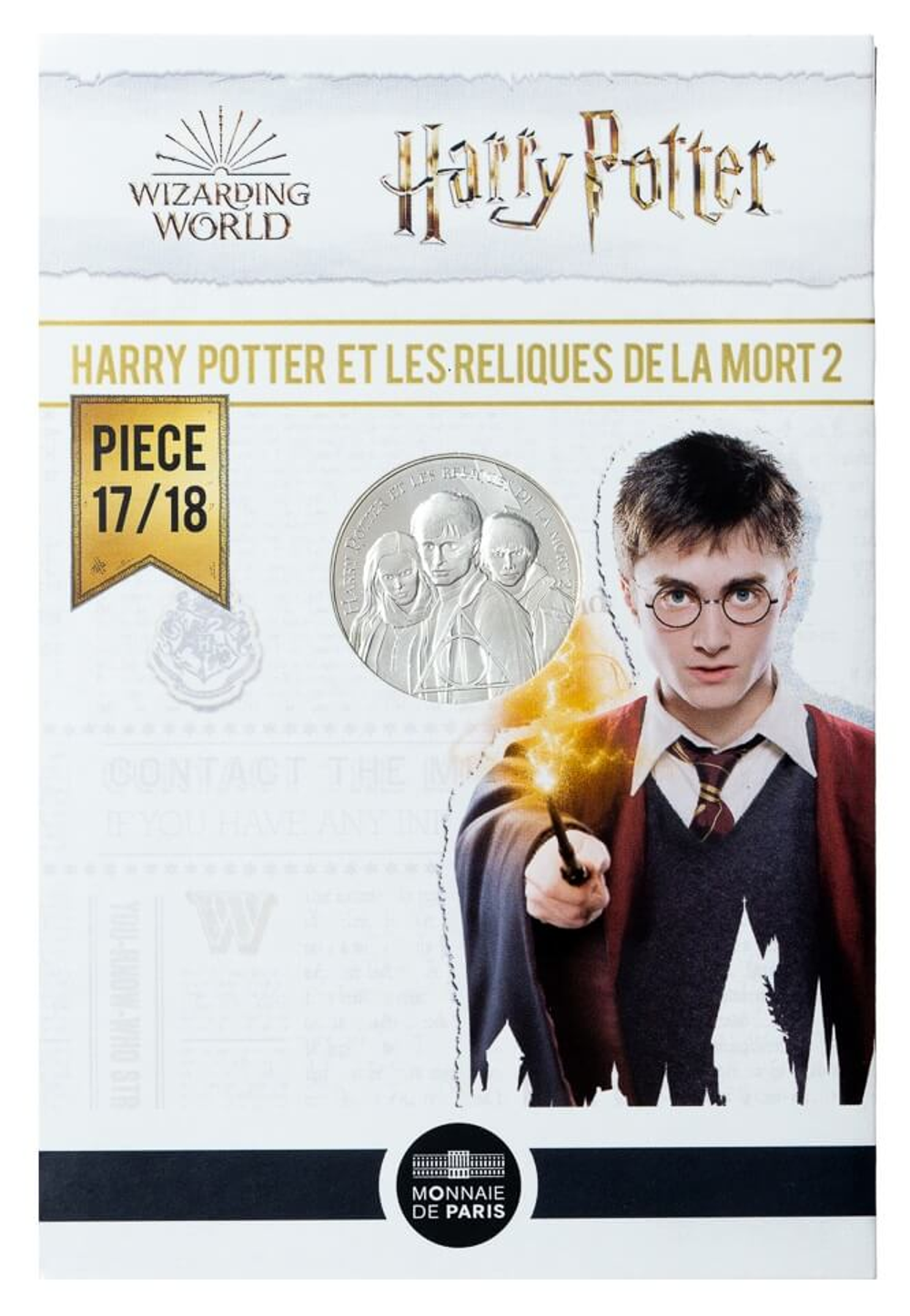Набор из 9 монет 10 евро Франция серебро 2021 Гарри Поттер второй выпуск (HARRY POTTER)