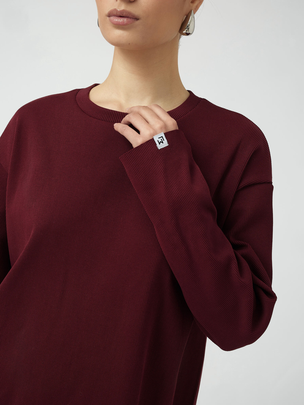 Платье свободного кроя из кашкорсе