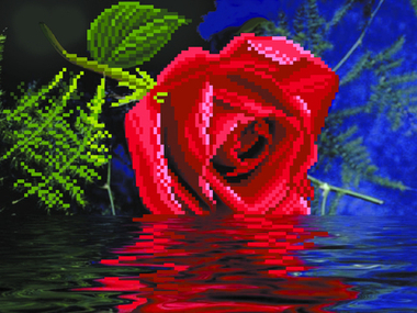 "Роза"-4065 ткань с нанесенным рисунком