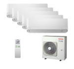 Мультисплит система на 5 комнат Toshiba RAS-B07CKVG-EE x 5 / RAS-5M34G3AVG-E