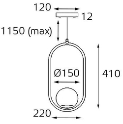 Подвесной светильник Italline Bolla Bolla SP 6239 brass