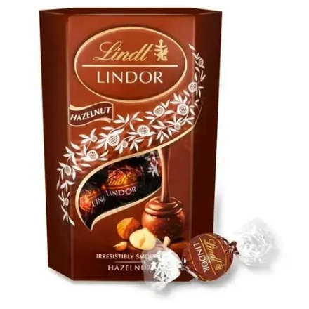 Шоколадные конфеты Линдт Lindt Lindor Hazelnut Pralines 200г. (598руб./шт.) (8шт./кор.) (Швейцария) ООО ГЛОБАЛ
