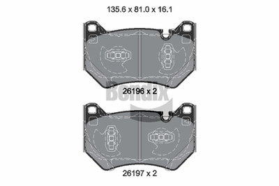 BENDIX Braking - BPD2457-BEN - Brake Pad Set, disc brake