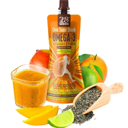 Супер-снек ЧИА ОМЕГА-3 «Манго + Лайм»