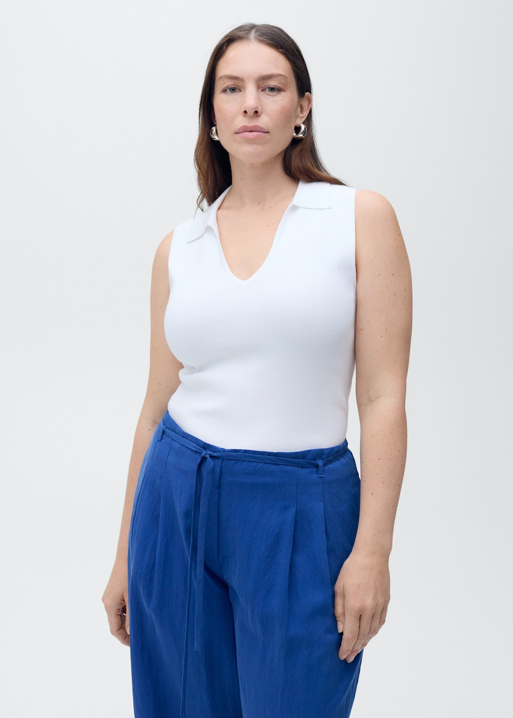 Костюмные брюки из лиоцелла с завязывающимся поясом