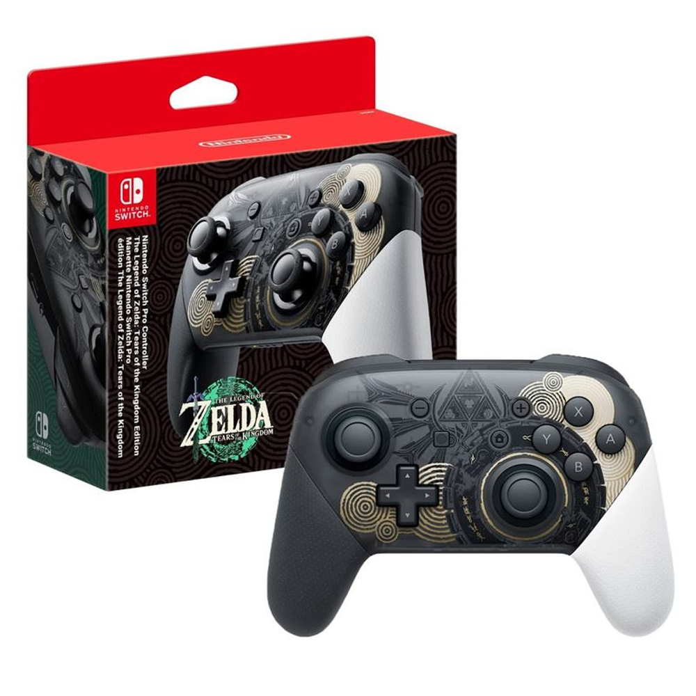 Беспроводной геймпад Pro Controller Zelda: Tears of the Kingdom Edition (Черный) для Nintendo Switch