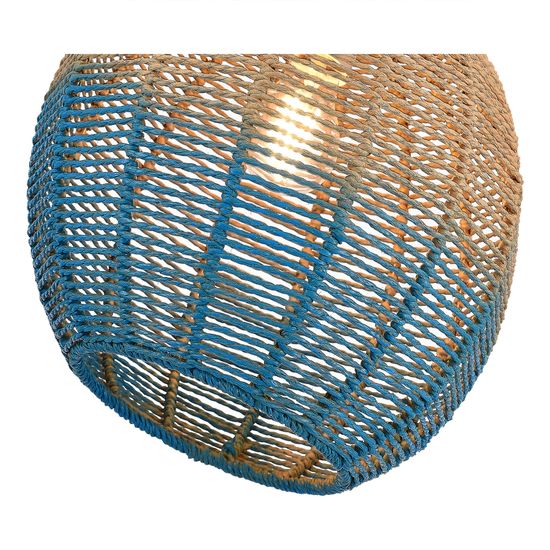 SL1514.623.01 Светильник подвесной ST-Luce Древесный/Бежевый,Синий E27 1*40W VIMINI