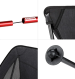 Кресло туристическое Naturehike YL05 складное, черное, до 150 кг