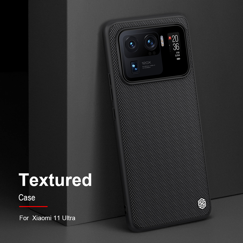 Тонкий текстурный чехол из нейлонового волокна от Nillkin для Xiaomi Mi 11 Ultra, серия Textured Case