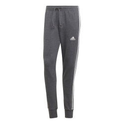 Мужские теннисные штаны adidas Essentials French Terry Tapered Cuff 3-Stripes Training Pants Men - Grey, White
