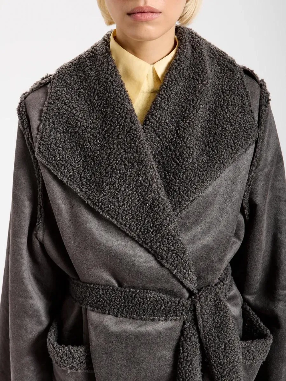 Пальто осеннее жакет начёс барашек