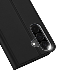 Чехол книжка из PU кожи черного цвета от Dux Ducis для Samsung Galaxy A26 5G, серия Skin Pro Series Case