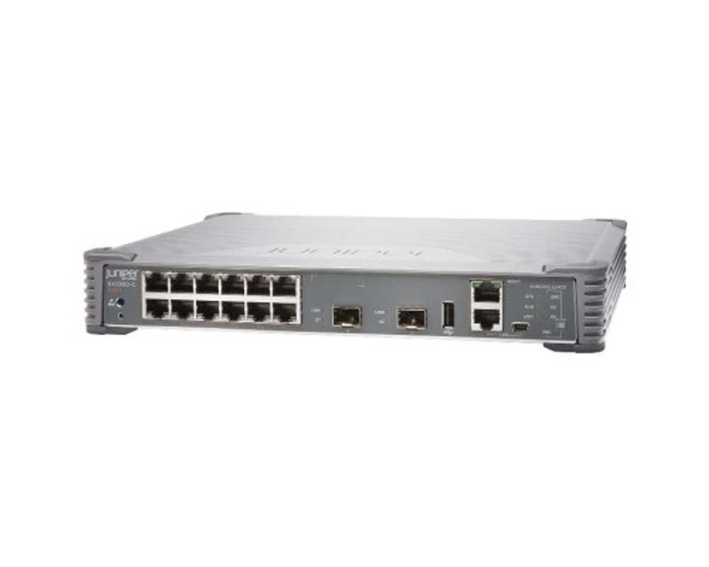 Сетевое оборудование Juniper EX2300-C-12P в составе EX2300 Compact Fanless 12-port 10/100/1000BaseT