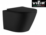 Унитаз подвесной, круглый (ЧЕРНЫЙ)  ViEiR  (1шт)