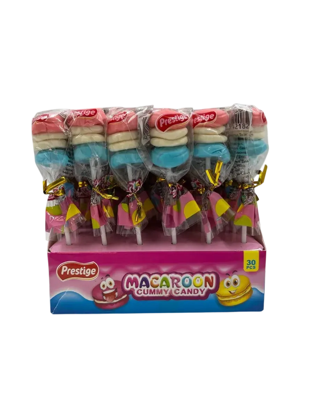Мармелад Макаруны на палочке , 30шт по 10гр.