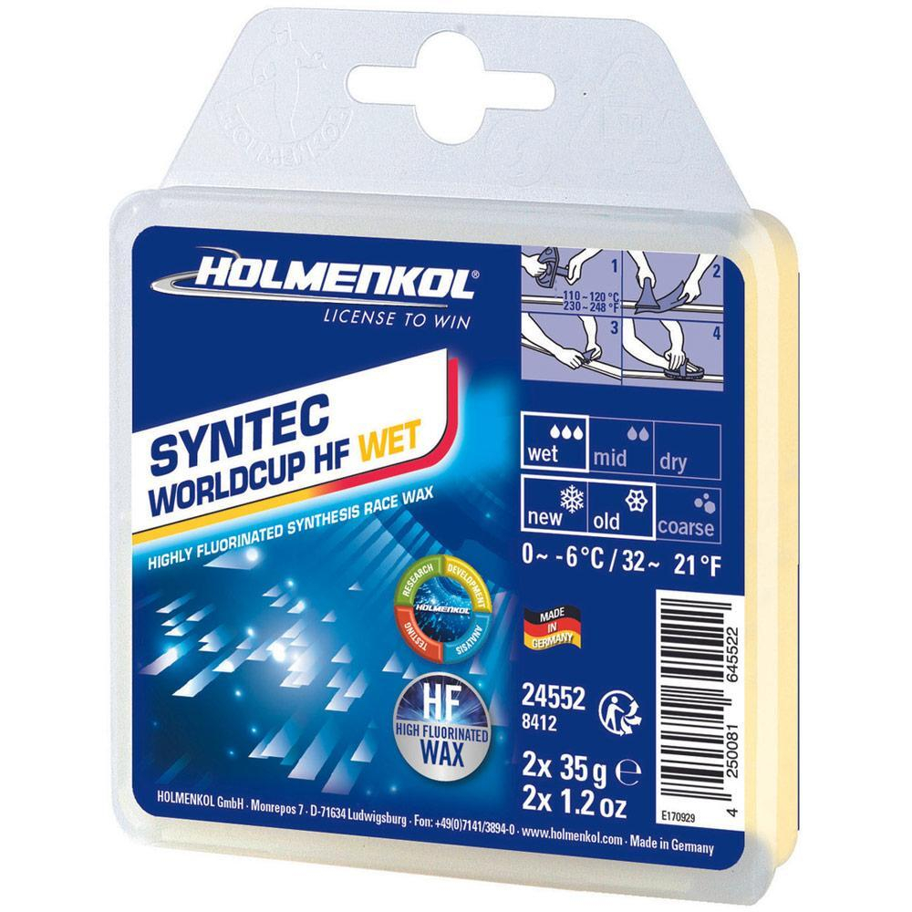 Парафин HOLMENKOL SYNTEC World Cup HF 2.0 WET, (0-6 C), 2*35 г 24202