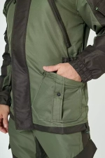 Демисезонный мужской костюм Onerus Горный -5 (Таслан,Флис) Тёмный хаки