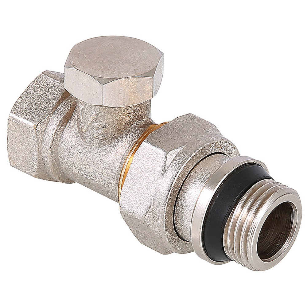 Клапан запорный прямой 1/2" с дополнительным уплотнением (Valtec VT.20)