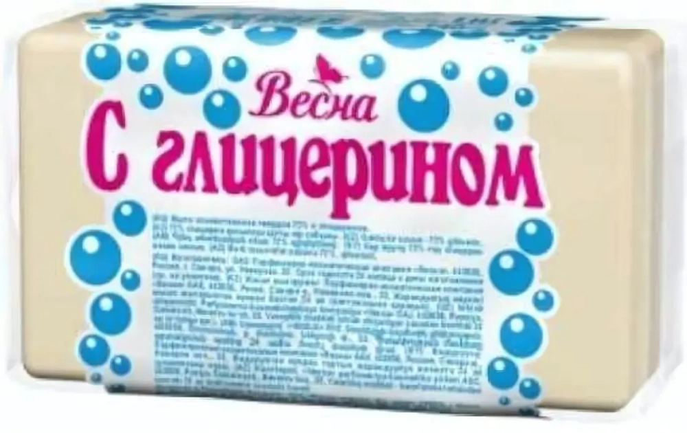 Мыло хозяйственное с глицерином ВЕСНА 72% 140г