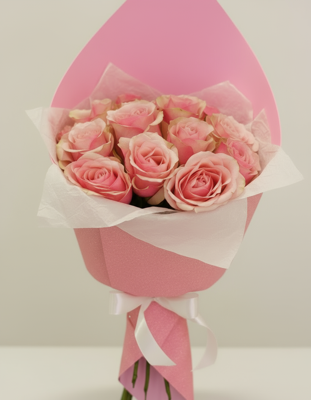 Букет из 11 розовых роз